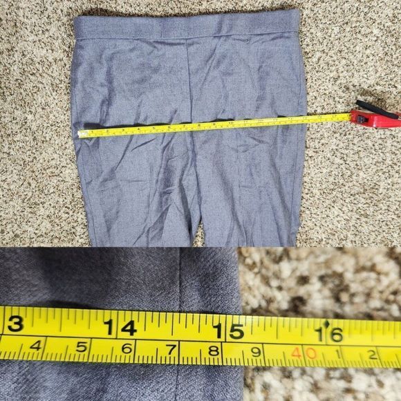 Theory Basic Pull On Pant Size 2 NWT Lavender Melange Sleek Flannel MRSP $345 - Picture 13 of 16